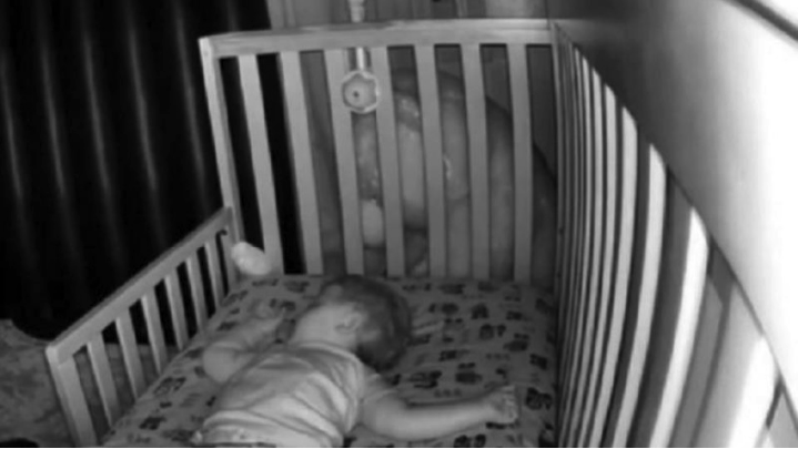 A mother installed security cameras in the baby’s room, but when she checked the footage, she noticed a strange thing.