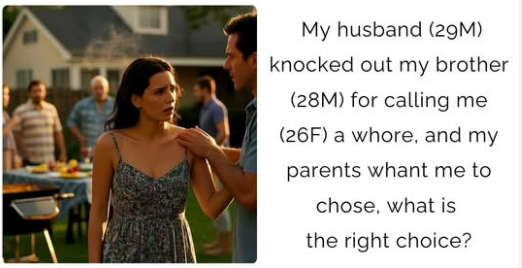 My husband knocked out my brother