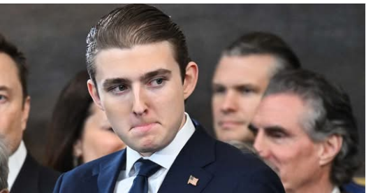 Why Barron Trump always carries a black backpack