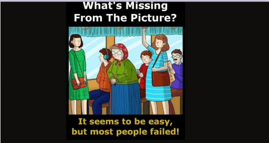 What’s Missing From The Picture?