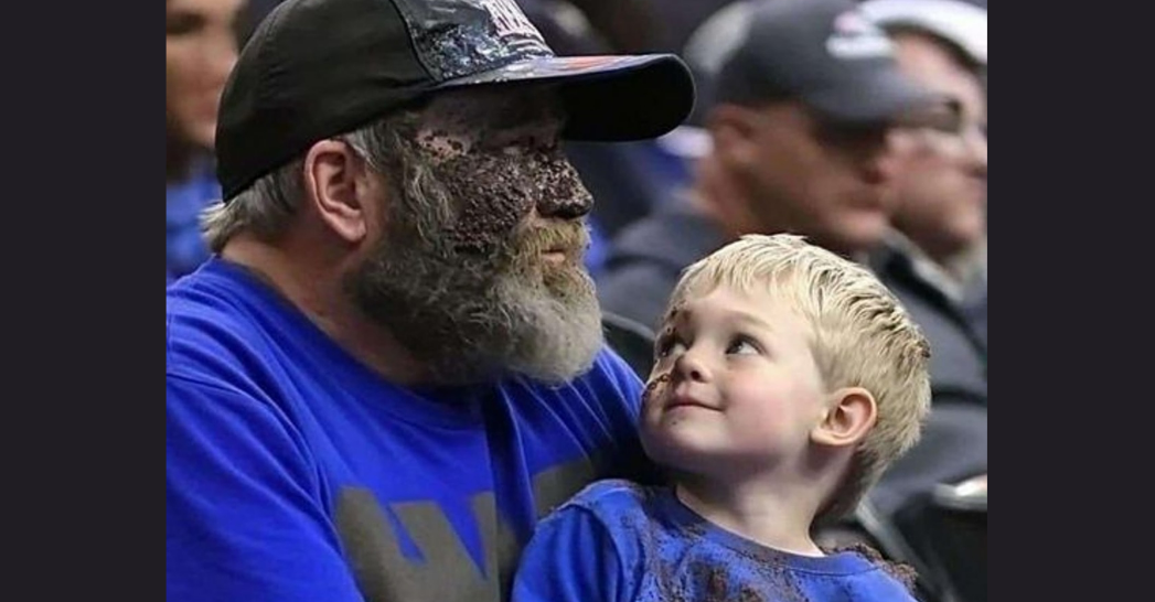 Viral Photo Of Dad At Basketball Game Turns Heads Online