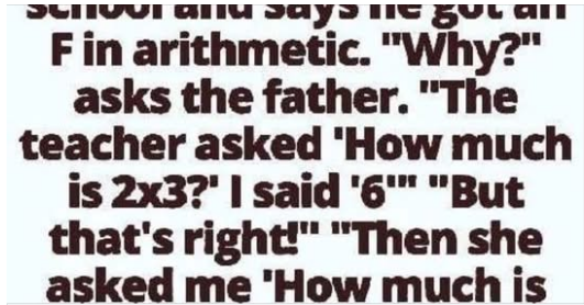 Little Johnny’s Math Fiasco